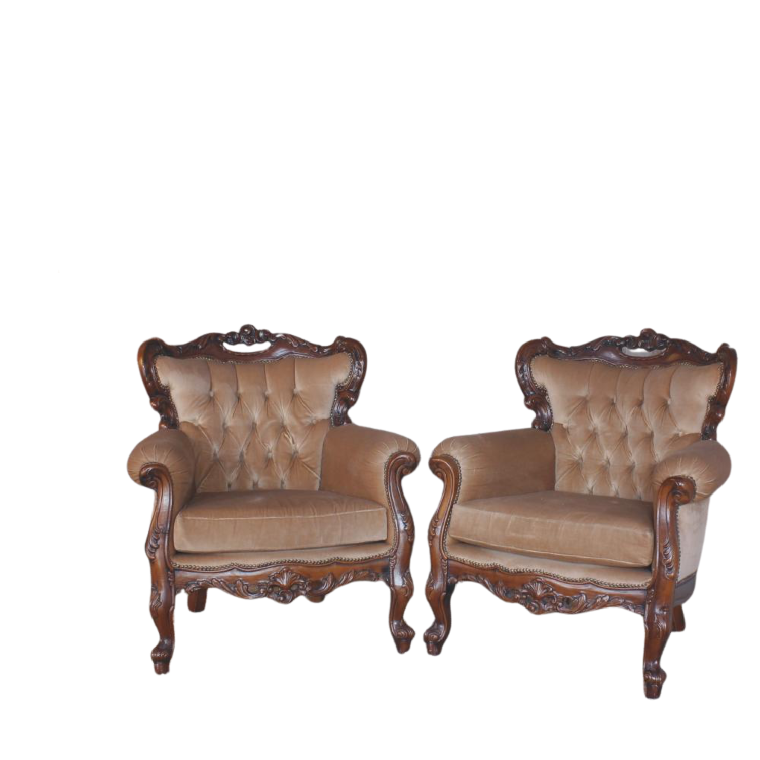 Fauteuil Beige Charles