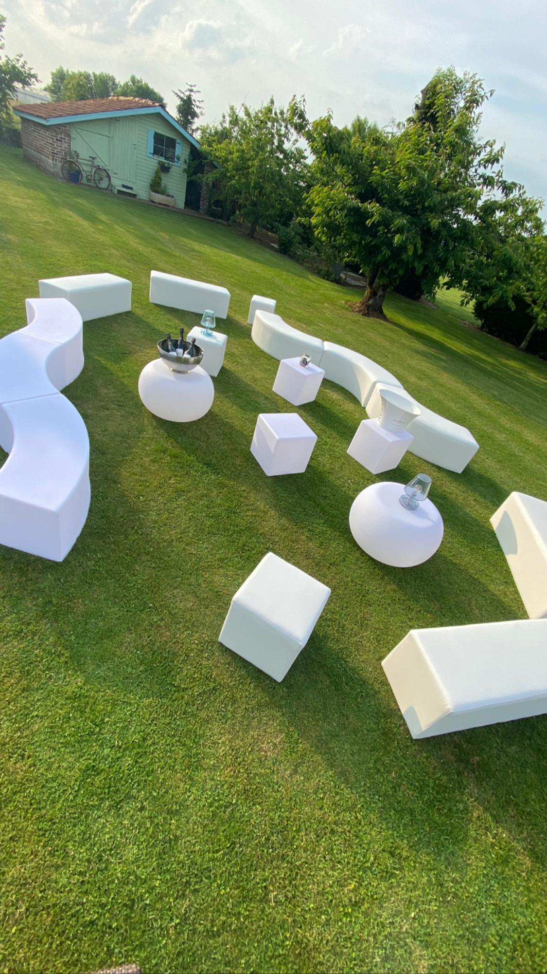 5 Banc Lumineux Arrondis